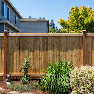 Modern Cedar Privacy Fence Installation Seattle Area