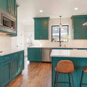 Cedar Street - Turquoise Kitchen