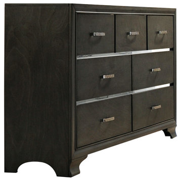 Acme Caren 7-Drawer Dresser, Charcoal