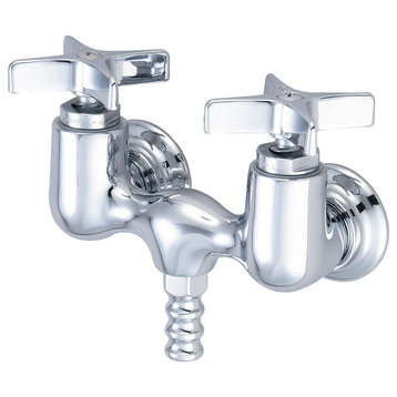 Central Brass 0210-Q Double Handle Tub Filler - Polished Chrome