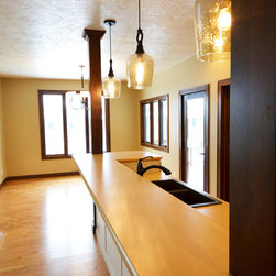 Hardwood flooring is 3 1/2" Solid Birch - Hardwood Flooring