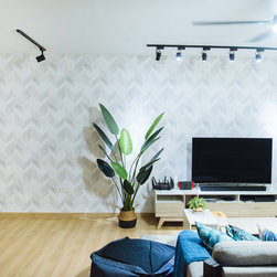 Residential Project | Herringbone Wallpaper - Wallpaper