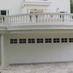 Ply Vgroove Federation Style, Sectional Garage Door with windows - Products