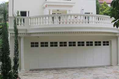 Ply Vgroove Federation Style, Sectional Garage Door with windows