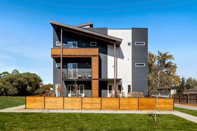 Example of a trendy exterior home design
