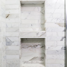 guest bath - vanity- mirror -towel rack