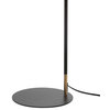 Eugenio 58.5" Metal Led Floor Lamp, Black and Brass Gold