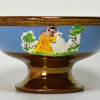 Consigned Lustre Glazed & Painted Sugar Bowl with Applied Garden Decoration, Eng