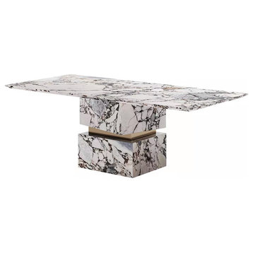 White Marble Dining Table, Large