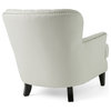 GDF Studio Zyral Ivory Fabric Club Chair