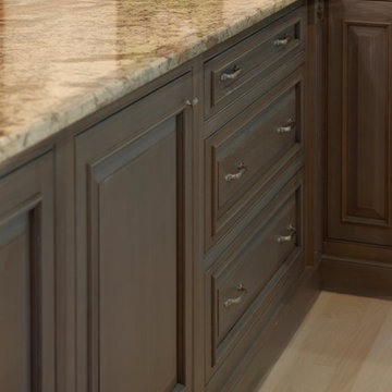 New Island and Countertops Kitchen Update