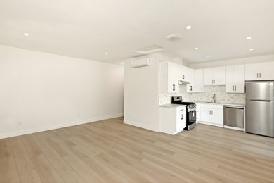 Open-Concept Living Area in 500 Sq. Ft. Garage Conversion