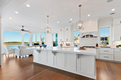 Beach style kitchen photo in Atlanta