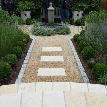 Salado Sonoma Cream Tumbled Random Ashlar, Gold Gravel & Philadelphia Cobbles