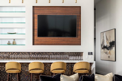 Example of a trendy home design design in Seattle