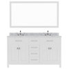 Caroline 60" Double Vanity Cabinet Set, Square Sinks, Without Faucets