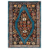 Safavieh Vintage Hamadan Vth265M Traditional Rug, Blue/Black, 6'7"x9'