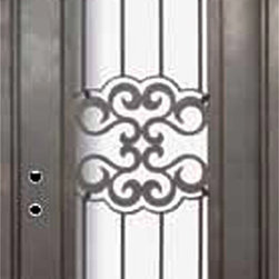 Tivoli 42x96 Wrought Iron Single Door 14 Gauge Steel - Front Doors