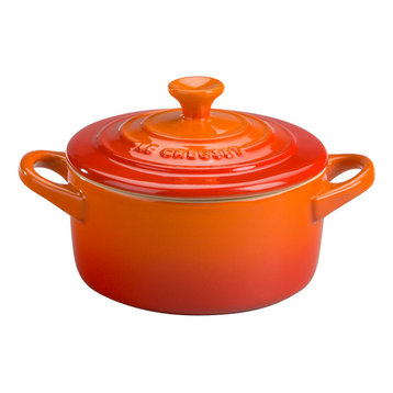 Le Creuset Flame Enameled Stoneware 8 Ounce Mini Round Cocotte