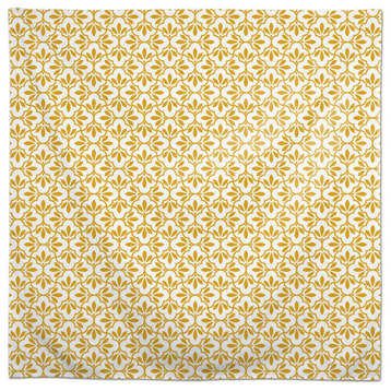 Quatrefoil Pattern Yellow 58x58 Tablecloth