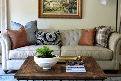 Eclectic family room photo in Houston