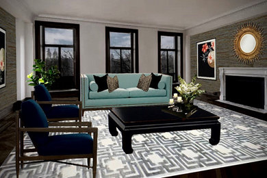 Transitional living room photo