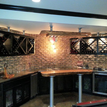 Industrial Basement Bar