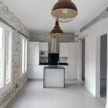 Vivienda de estilo industrial en el centro de Madrid