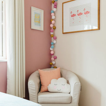 Beautiful blush, timeless children's bedroom