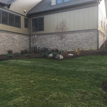 New Home Landscape on the Golf Course