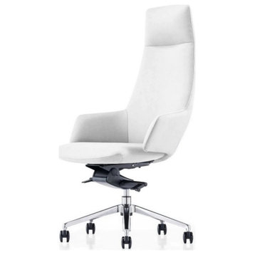 William Modern White High Back Executive Office Chair