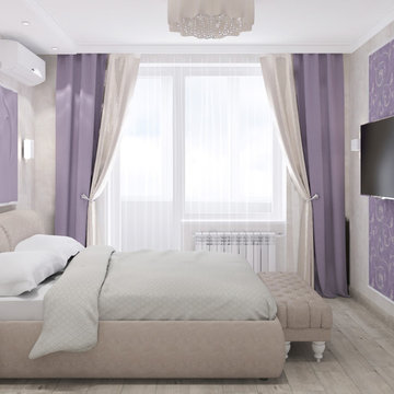 75 Wallpaper Bedroom with Purple Walls Ideas You'll Love - March, 2023 |  Houzz