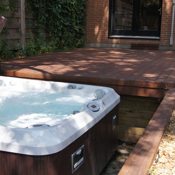 Plateforme au sol en ipe / ipe deck on the ground