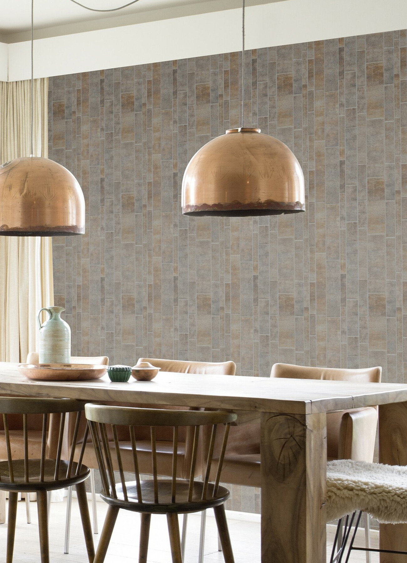 Curated visual reference: Fresh Look at Redmond Sterling Textured Geometric Wallpaper Swatch