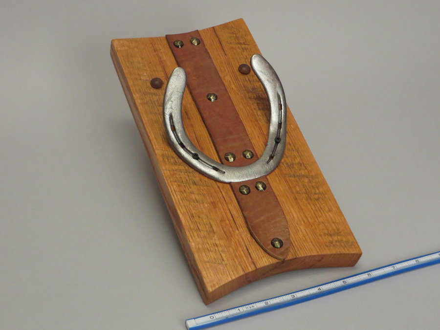 #R15105 Reclaimed Lumber, Horse Shoes, Tack Leather