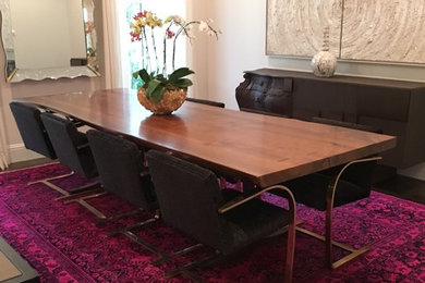 Mid-sized transitional dining room photo in Dallas