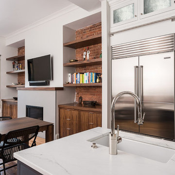 Transitional Urban Kitchen Design - Boston, MA