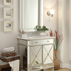 Mirrored Bathroom Vanities - Bathroom Vanities And Sink Consoles