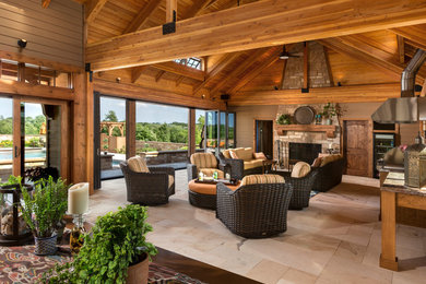 Inspiration for a contemporary patio in Milwaukee.