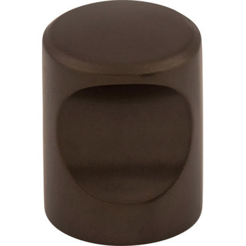 Top Knobs M1601 Indent 3/4 Inch Cylindrical Cabinet Knob - Oil Rubbed Bronze