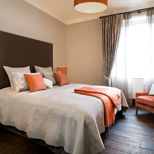 Grey And Orange Bedroom Houzz