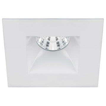 Oculux 2" LED Square Open Reflector Flood 3000K Trim With-Light Engine, White