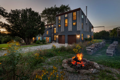 Contemporary exterior home idea in Providence