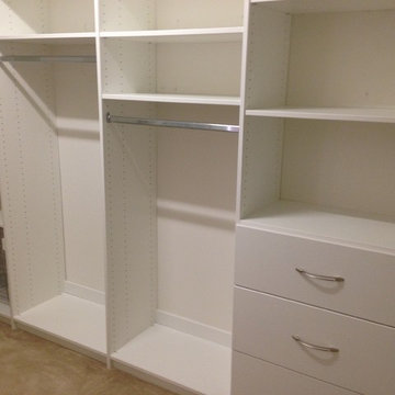 White Melamine Master Closet