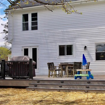Ground Level Deck with Bench Seating