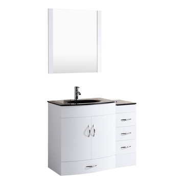 Vanity Sink Base Cabinet with Mirror, LV5