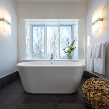 Modern Nature Master Bath | Astro Design Centre | Ottawa, Canada
