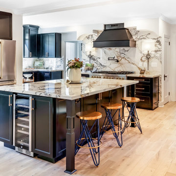 Calacatta Paonazzo Large Format Porcelain Kitchen Remodel