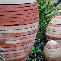 Seed Pod Fountains - Garden Statues And Yard Art