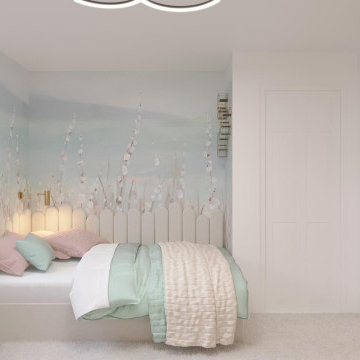 Modern Girls Bedroom Design in Ruislip